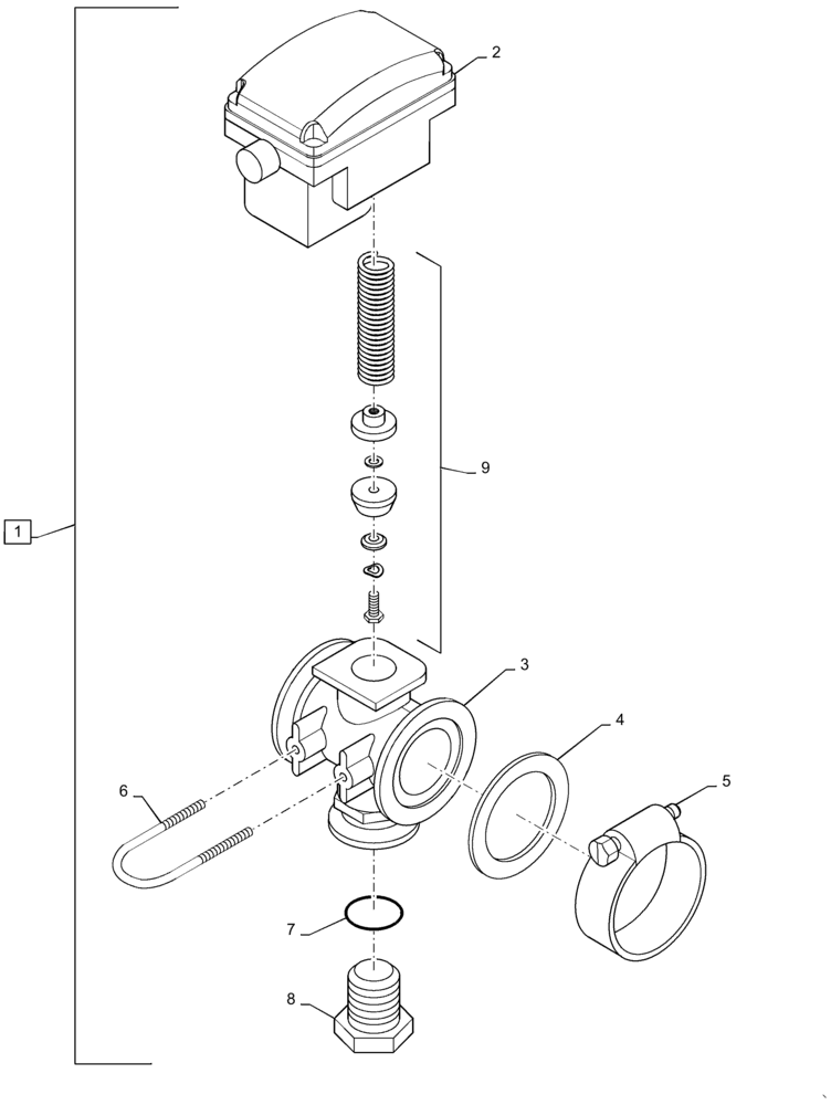 Схема запчастей Case IH PATRIOT 3340 - (78.110.AB[06]) - 100 6 SECTION, LO FLO, 2" SECTION CONTROL VALVE (78) - SPRAYING