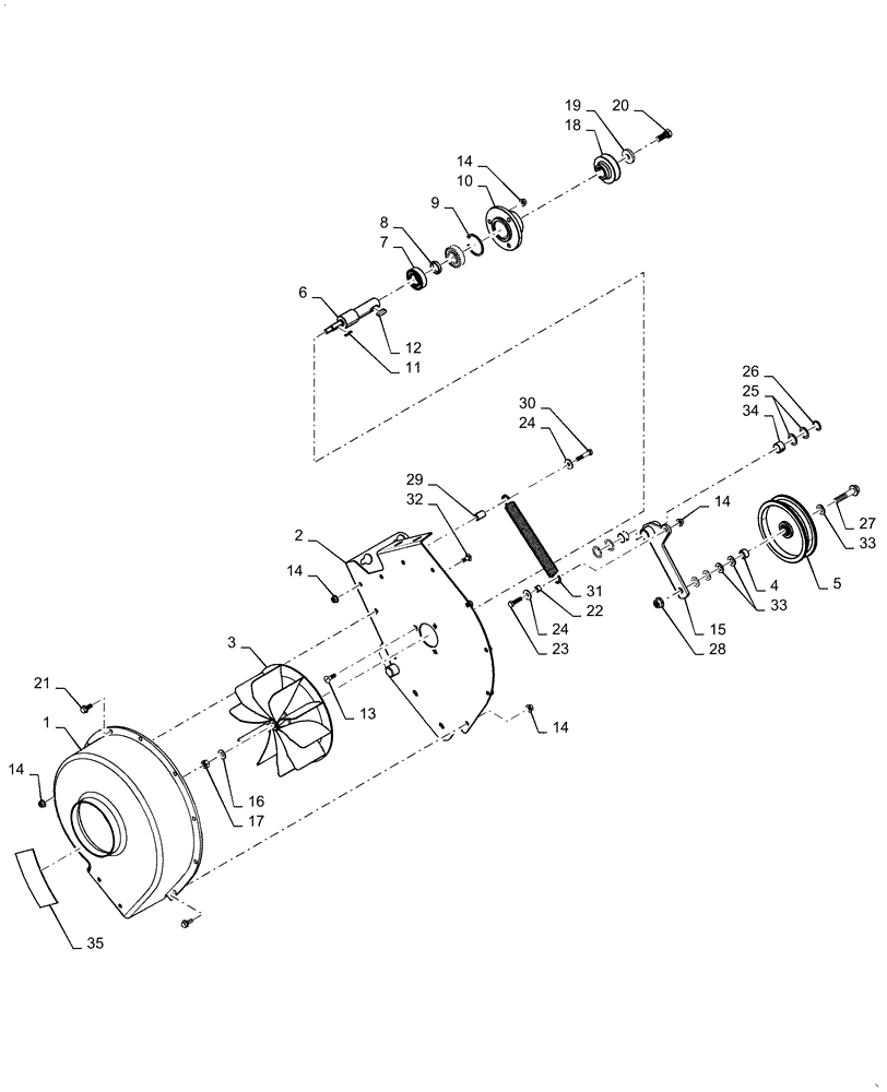 Схема запчастей Case IH 8240 - (10.419.AE[02]) - MOTOR HOUSING, SCREEN, COMPONENTS (10) - ENGINE