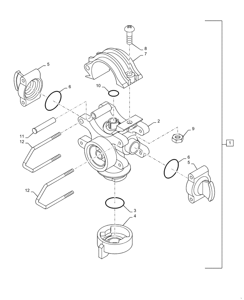Схема запчастей Case IH PATRIOT 3340 - (78.110.AM[01]) - WILGER INTEGRATED SADDLE/ NOZZLE (78) - SPRAYING