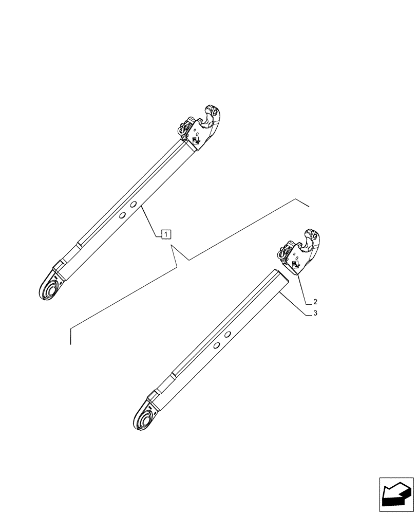 Схема запчастей Case IH PUMA 165 CVT - (37.120.AO[02]) - VAR - 391170, 758075 - 3 HITCH POINT, LOWER LINK, COMPONENTS (37) - HITCHES, DRAWBARS & IMPLEMENT COUPLINGS