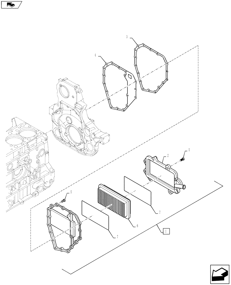 Схема запчастей Case IH STEIGER 435 - (02-31) - ENGINE BREATHERS, STEIGER 385 / 435 (02) - ENGINE