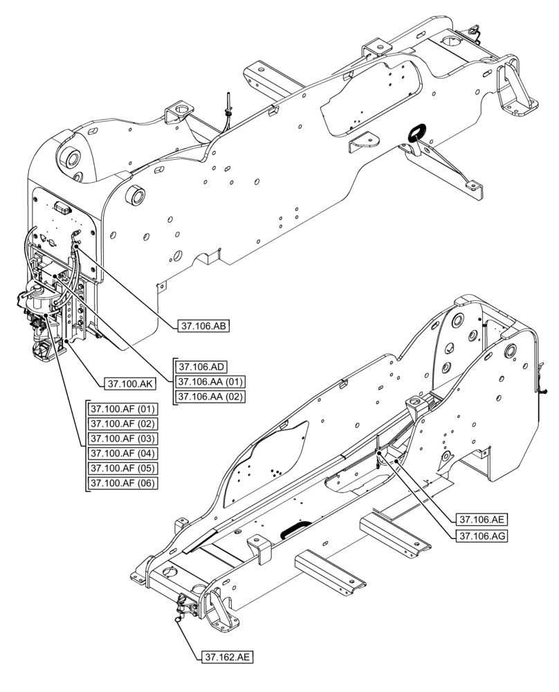Схема запчастей Case IH FARMLIFT 632 - (37.000.00) - SECTION INDEX - HITCHES, DRAWBARS AND IMPLEMENT COUPLING (37) - HITCHES, DRAWBARS & IMPLEMENT COUPLINGS