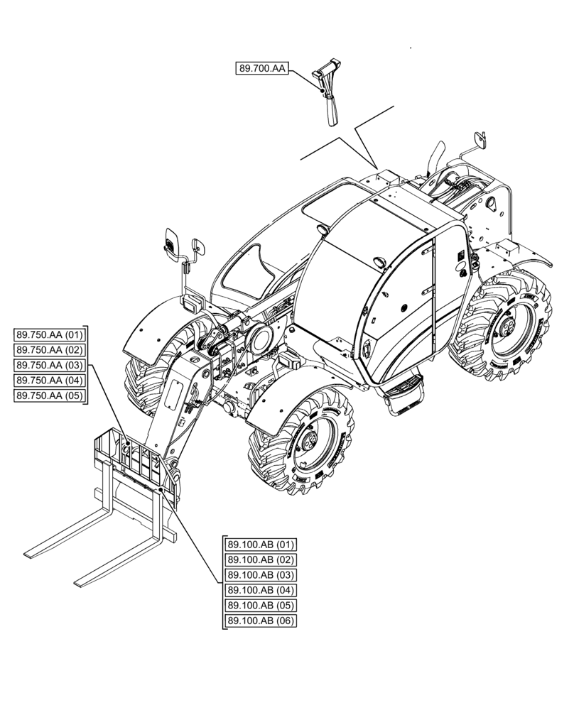 Схема запчастей Case IH FARMLIFT 632 - (89.000.00) - SECTION INDEX - TOOLS (89) - TOOLS