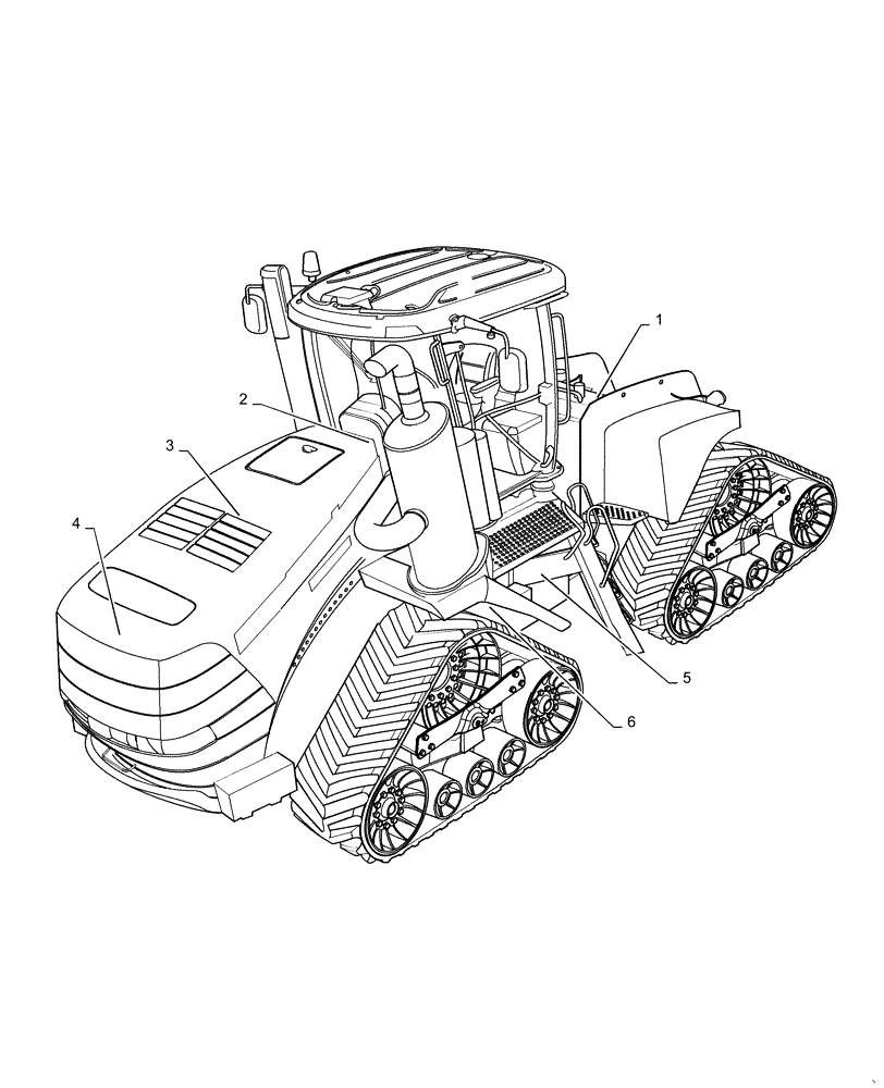 Схема запчастей Case IH QUADTRAC 500 - (05.100.03[03]) - CAPACITIES, 500 SCRAPER (05) - SERVICE & MAINTENANCE