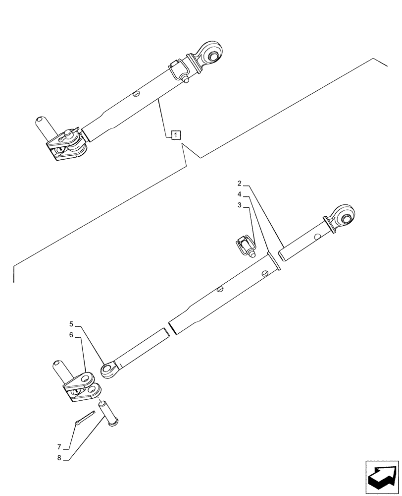Схема запчастей Case IH PUMA 165 CVT - (37.120.AF[08]) - VAR - 758084 - STABILIZER, COMPONENTS (37) - HITCHES, DRAWBARS & IMPLEMENT COUPLINGS