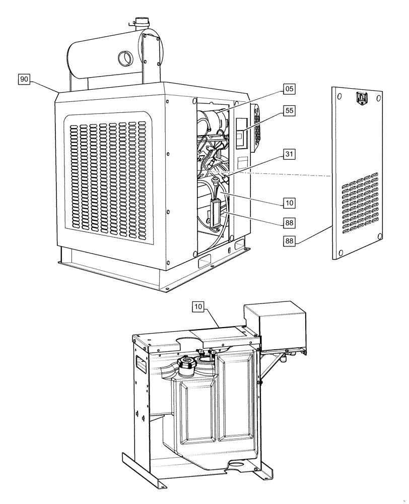 Схема запчастей Case IH 100A - (00.000.00) - PICTORIAL INDEX - MAIN SECTIONS (00) - GENERAL & PICTORIAL INDEX