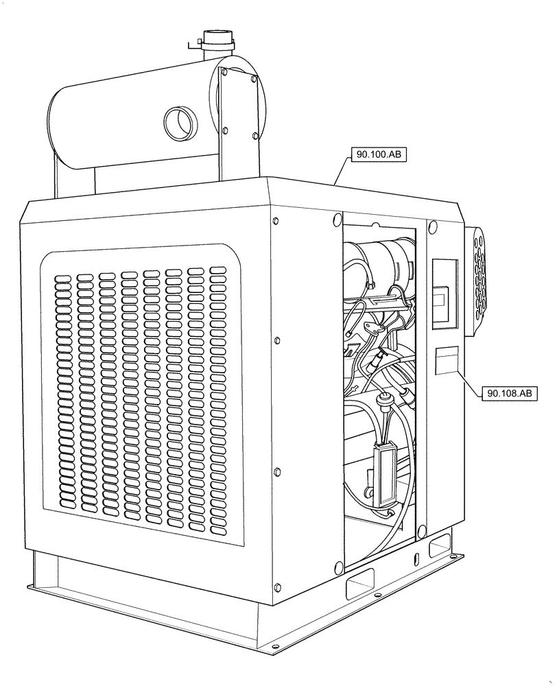 Схема запчастей Case IH 150A - (90.000.00) - SECTION INDEX - PLATFORM, CAB, BODYWORK AND DECALS (90) - PLATFORM, CAB, BODYWORK AND DECALS