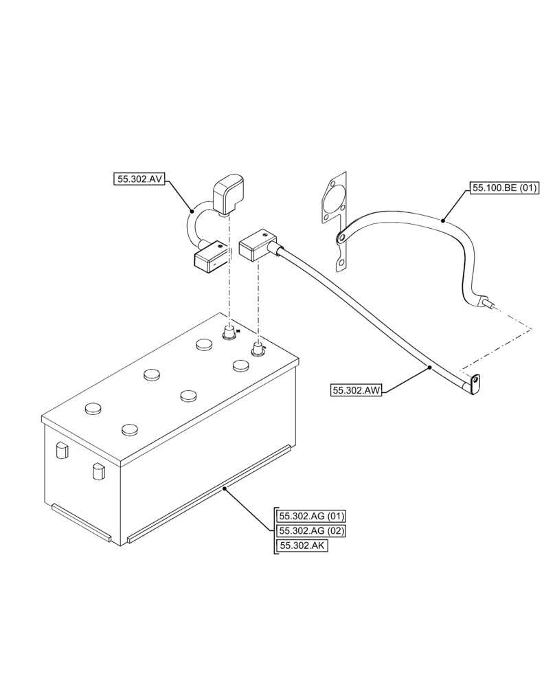 Схема запчастей Case IH FARMLIFT 742 - (55.000.00[08]) - SECTION INDEX - ELECTRICAL SYSTEM (55) - ELECTRICAL SYSTEMS