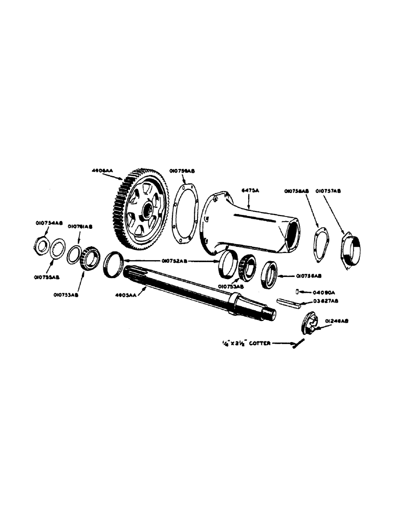 Схема запчастей Case IH 400-SERIES - (139) - REAR AXLE, FOR STANDARD FOUR WHEEL TRACTORS (06) - POWER TRAIN