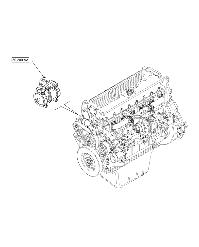 Схема запчастей Case IH F3JFE613A B002 - (00.000.50) - PICTORIAL INDEX - CAB CLIMATE CONTROL (00) - GENERAL & PICTORIAL INDEX