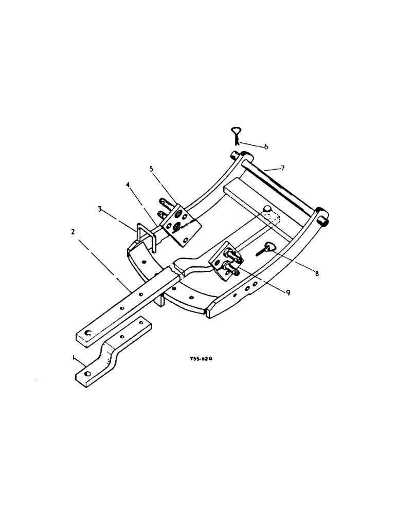 Схема запчастей Case IH 354 - (6-05) - ATTACHMENTS, DRAWBAR ATTACHMENTS, DOMESTIC AND CANADA Attachments