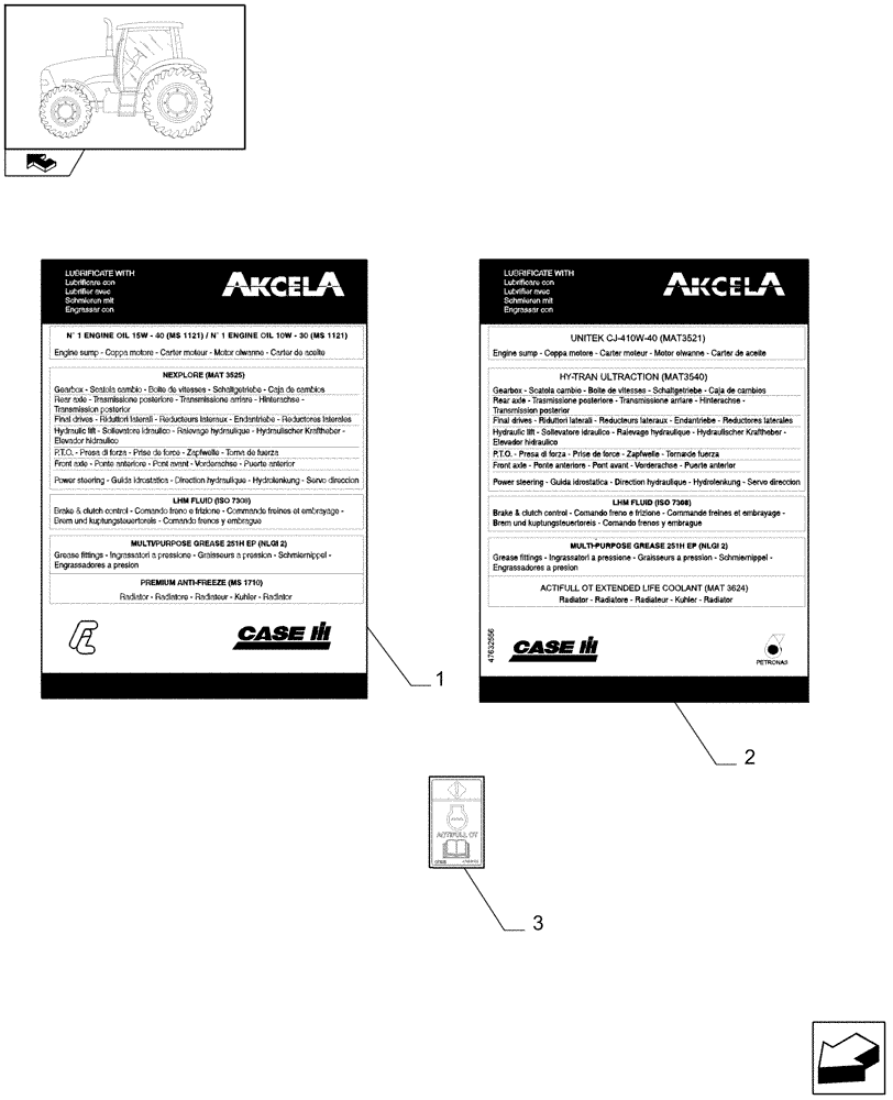 Схема запчастей Case IH PUMA 210 - (1.98.0[04]) - DECALS (13) - DECALS