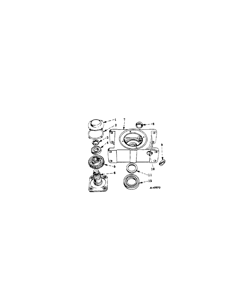 Схема запчастей Case IH 414 - (030) - STEERING GEAR HOUSING (41) - STEERING
