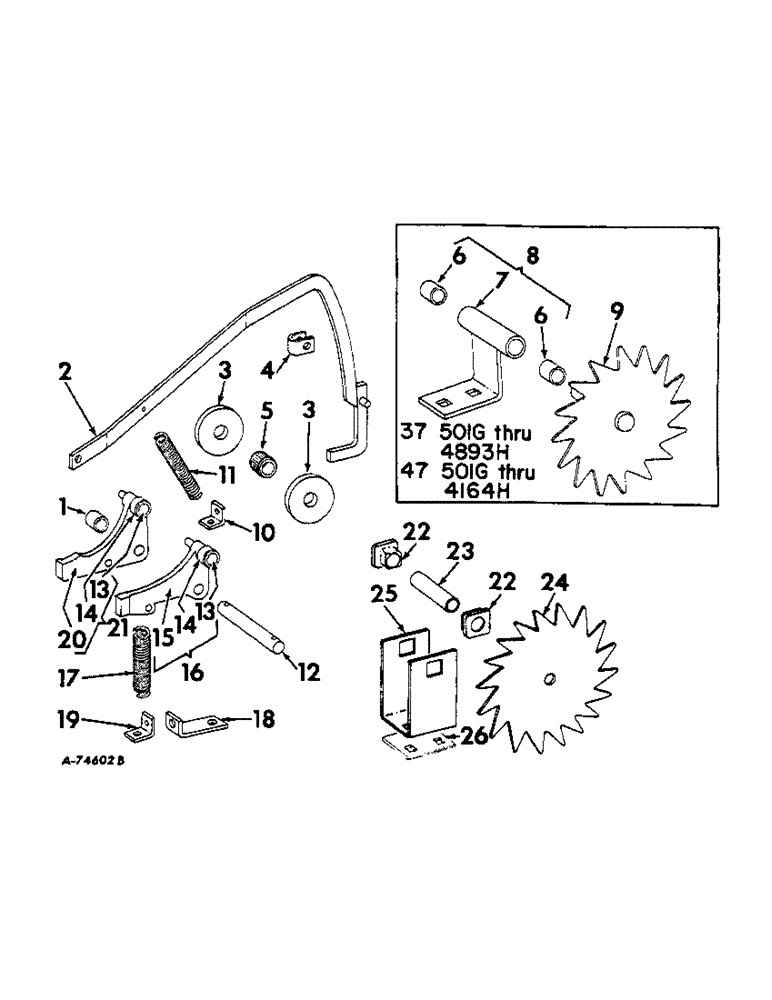 Схема запчастей Case IH 47 - (B-40) - BALE LENGTH CONTROL 