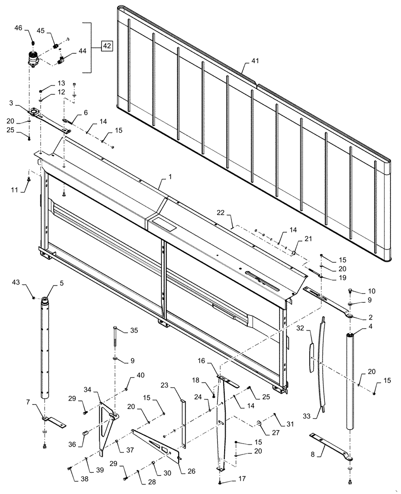 Схема запчастей Case IH 3162 - (58.115.03) - TENSIONER, ASSY, RH, 30FT (58) - ATTACHMENTS/HEADERS