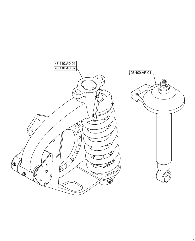 Схема запчастей Case IH PATRIOT 4440 - (48.000.00) - SECTION INDEX - SUSPENSION (48) - TRACKS & TRACK SUSPENSION