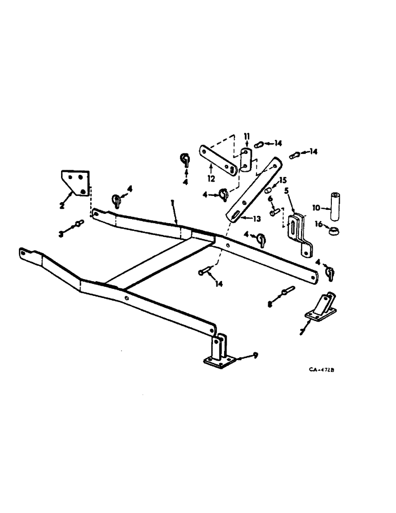 Схема запчастей Case IH 3260 - (E-33) - 3260 ROTARY MOWER, HITCH 