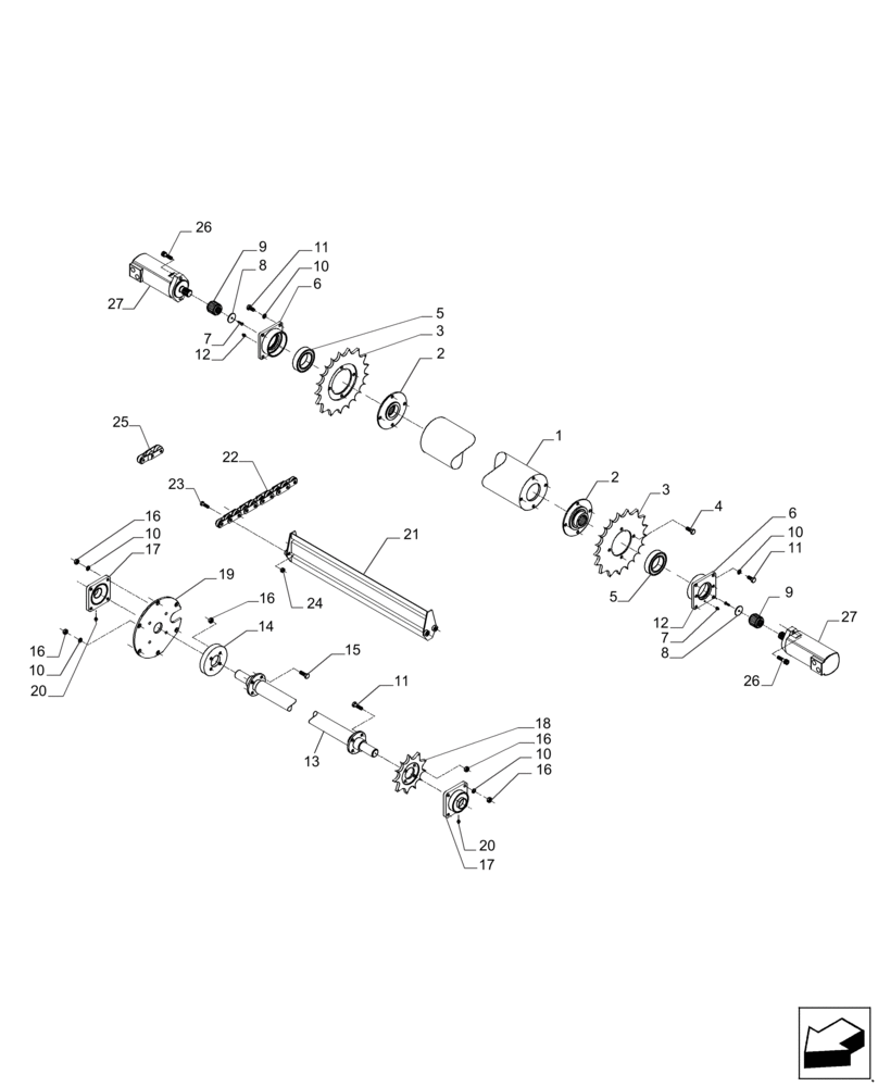 Схема запчастей Case IH A8800 - (80.420.AA) - ELEVATOR, DRIVE (80) - CROP STORAGE/UNLOADING