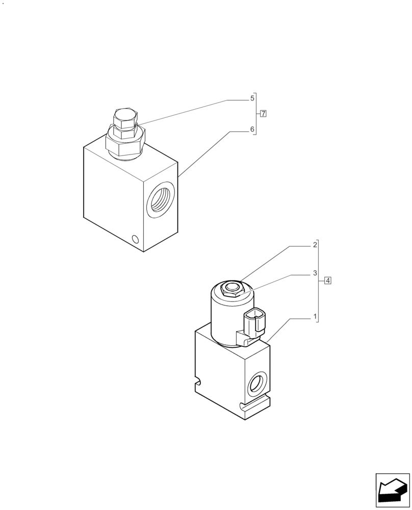 Схема запчастей Case IH A8800 - (48.134.AJ[03]) - HYDRAULIC VALVE (48) - TRACKS & TRACK SUSPENSION
