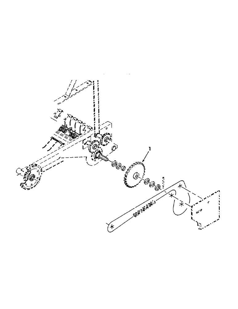 Схема запчастей Case IH 8450 - (112) - PICKUP SPROCKET, SLOW DOWN, KIT Pickup
