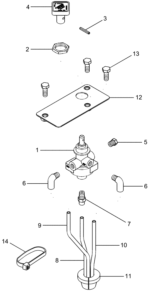 Схема запчастей Case IH MX275 - (07-18) - TRAILER BRAKES - PNEUMATIC, HAND CONTROL VALVE (07) - BRAKES