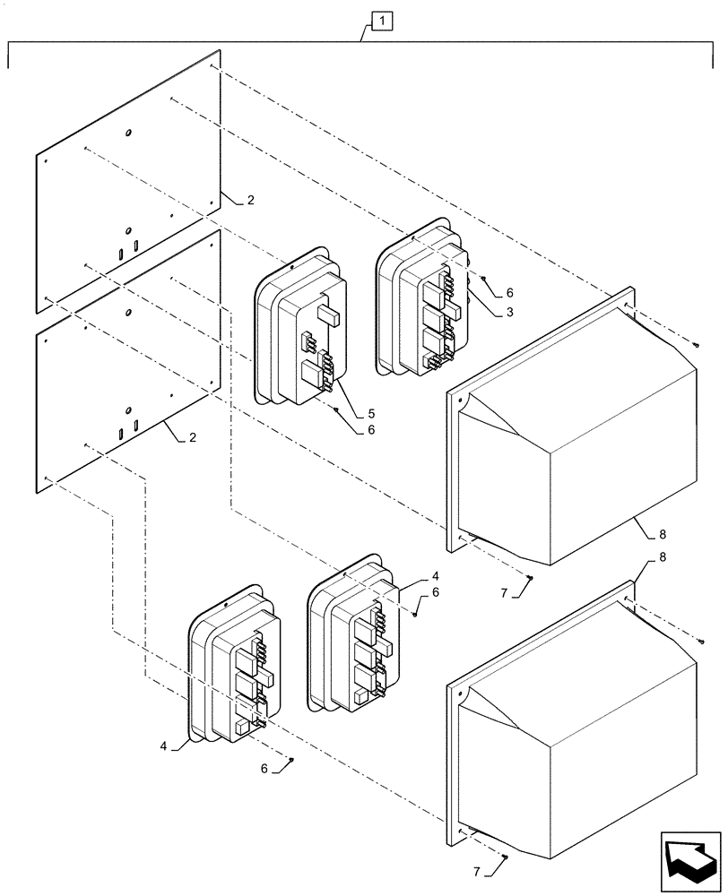 Схема запчастей Case IH PATRIOT 4440 - (55.635.AN[02]) - AIM COMMAND CONTROL MODULE, 7 SECTION (55) - ELECTRICAL SYSTEMS