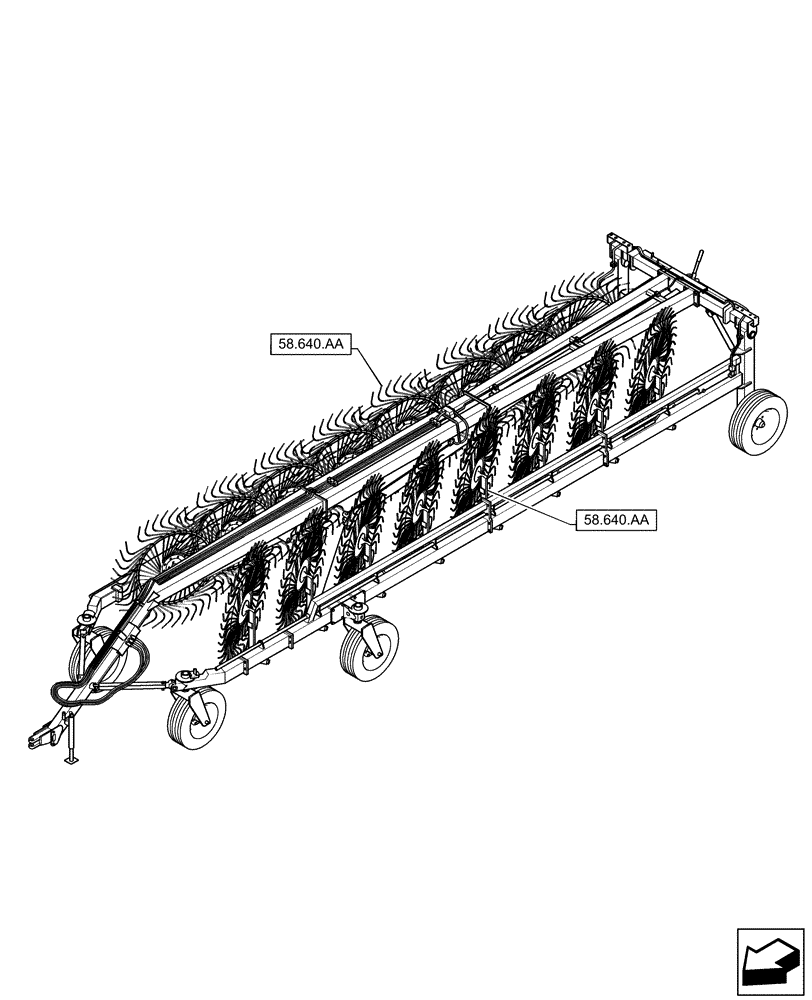 Схема запчастей Case IH WR302 - (58.000.00) - SECTION INDEX - ATTACHMENTS/HEADERS (58) - ATTACHMENTS/HEADERS