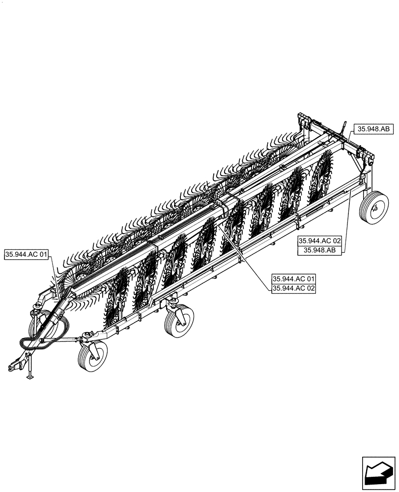 Схема запчастей Case IH WR302 - (00.000.35) - PICTORIAL INDEX - HYDRAULIC SYSTEMS (00) - GENERAL & PICTORIAL INDEX