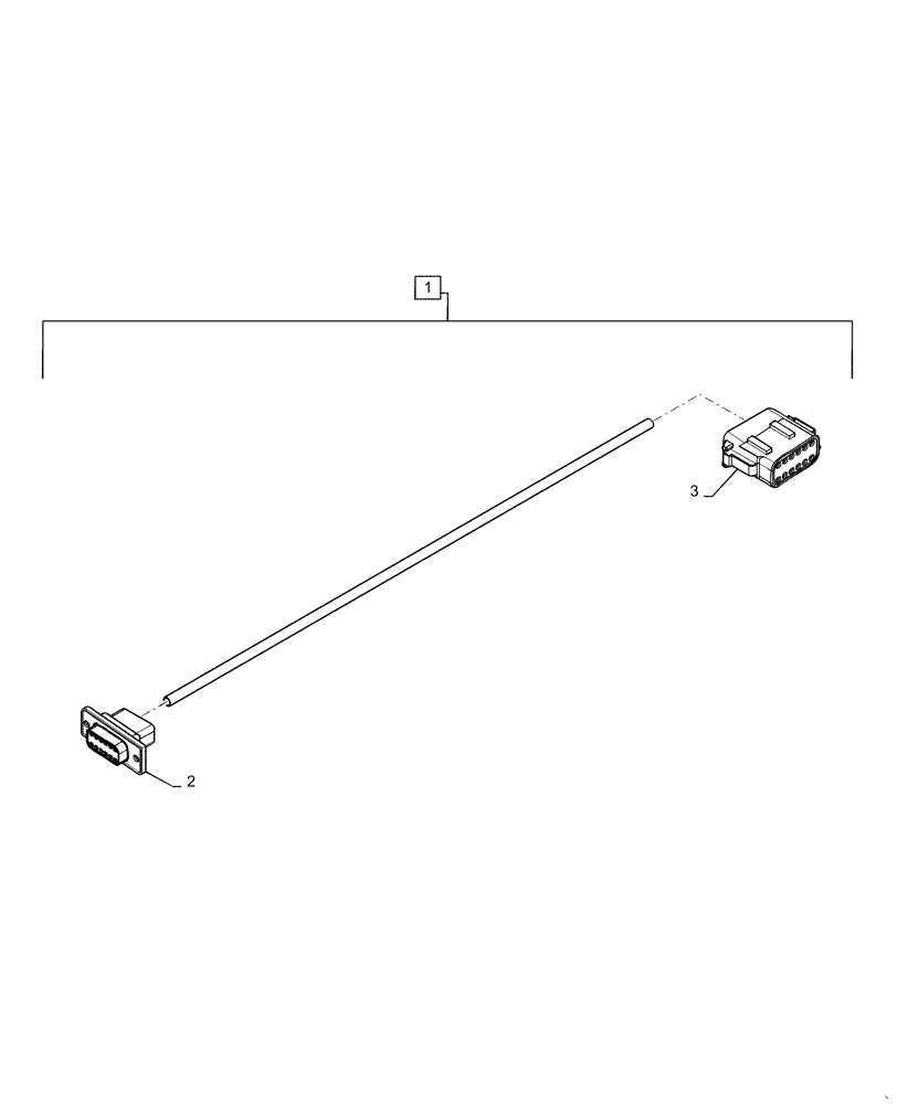 Схема запчастей Case IH PATRIOT 3340 - (55.911.AC[01]) - GPS TO AIM COMMAND PRO HARNESS (55) - ELECTRICAL SYSTEMS