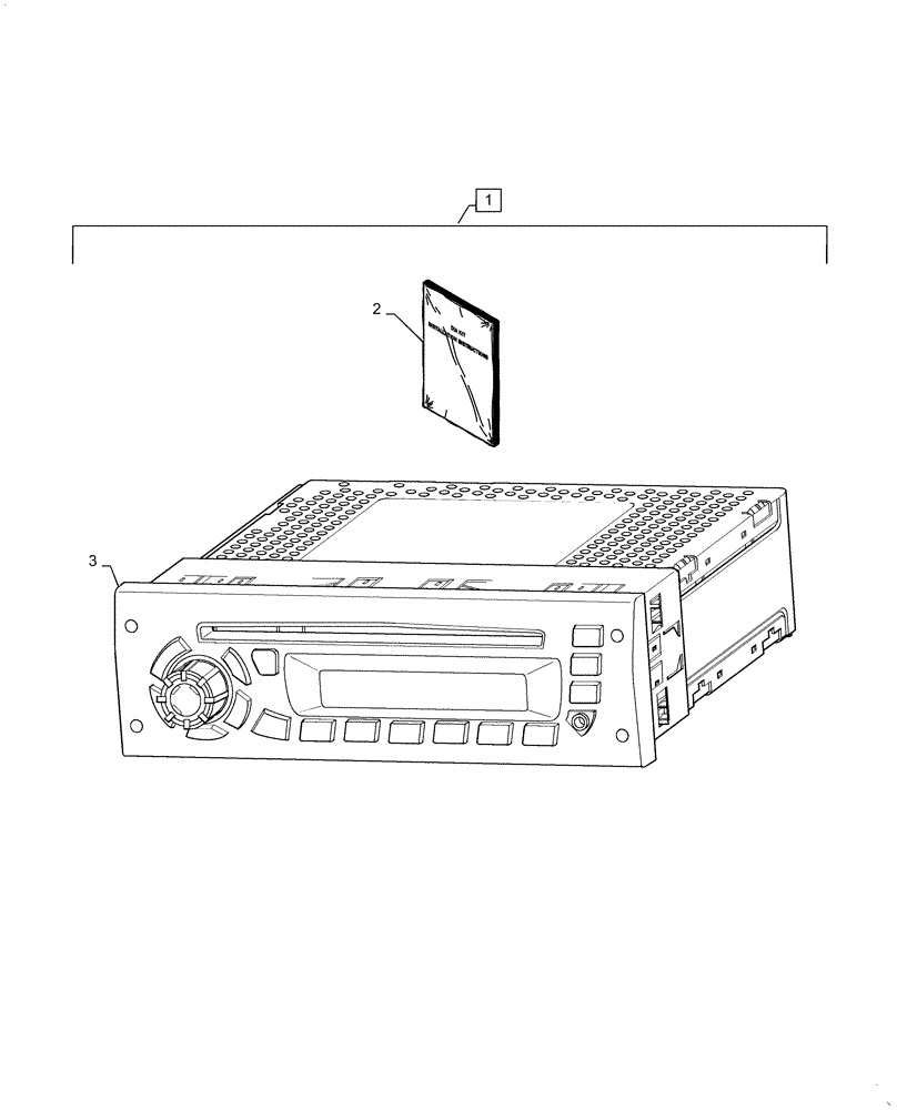 Схема запчастей Case IH QUADTRAC 500 - (88.100.55[10]) - DIA KIT, ADDITIONAL PRODUCTS, BASE RADIO, ASN ZEF303001 (88) - ACCESSORIES