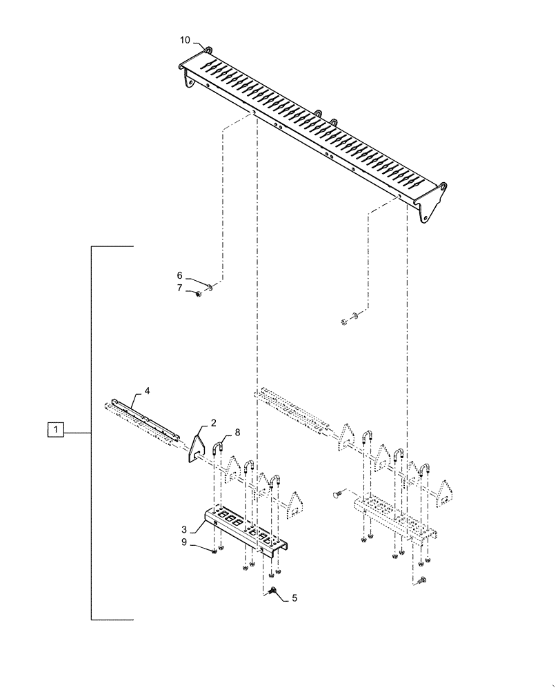 Схема запчастей Case IH 7240 - (73.230.AK[01]) - VAR - 722761 - KNIFE HOLDER (73) - RESIDUE HANDLING