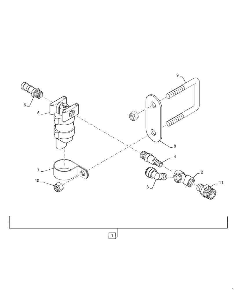 Схема запчастей Case IH PATRIOT 3340 - (55.635.AC[01]) - FOAM MARKER SOLENOID / VENTURI, BOOM (55) - ELECTRICAL SYSTEMS