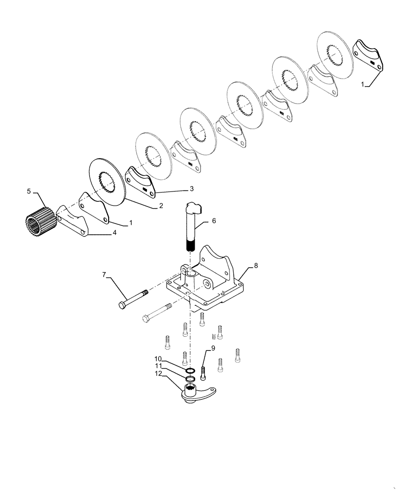 Схема запчастей Case IH MAGNUM 200 - (33.110.AV[02]) - PARKING BRAKE - ASN ZERH08100 (33) - BRAKES & CONTROLS