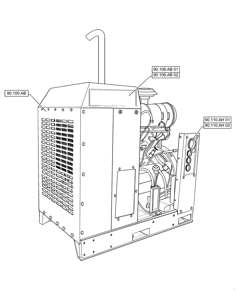 Схема запчастей Case IH RPZ65 - (90.000.00) - SECTION INDEX - PLATFORM, CAB, BODYWORK & DECALS (90) - PLATFORM, CAB, BODYWORK AND DECALS