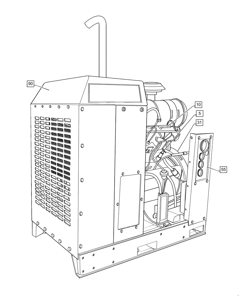 Схема запчастей Case IH RPZ145 - (00.000.00) - PICTORIAL INDEX - MAIN SECTIONS (00) - GENERAL & PICTORIAL INDEX