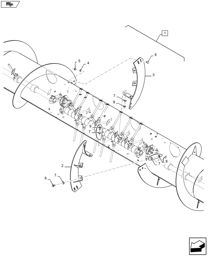 Схема запчастей Case IH 3050-35FT - (88.058.051) - DIA KIT : ADD ON AUGER EXTENSION (ASN028) - D028 (88) - ACCESSORIES