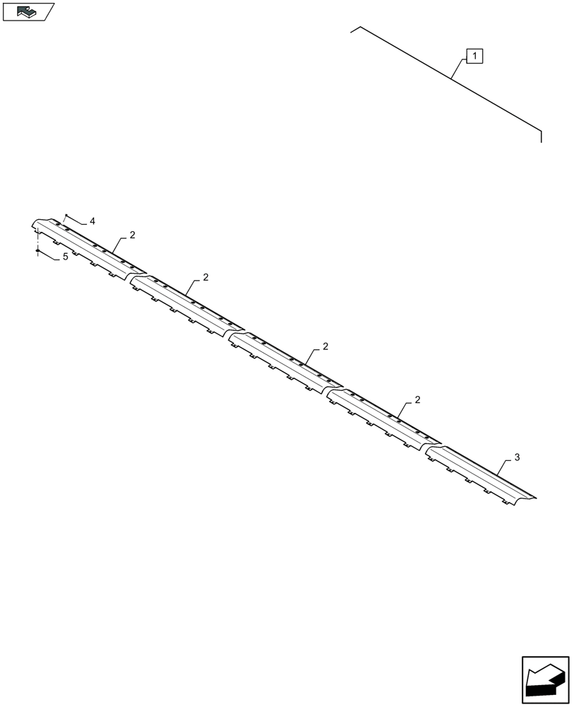 Схема запчастей Case IH 3050-25FT L - (88.058.059) - DIA KIT : FEEDING PLATE (88) - ACCESSORIES