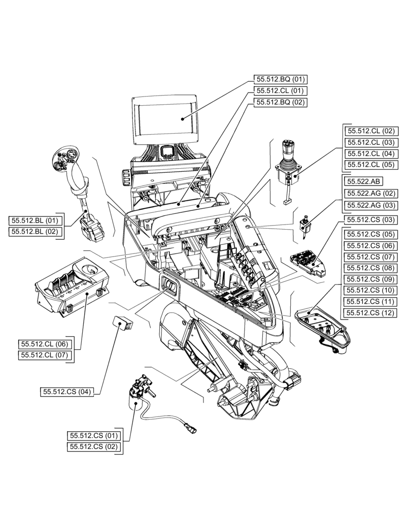 Схема запчастей Case IH PUMA 220 - (55.000.00[07]) - SECTION INDEX - ELECTRICAL SYSTEMS (55) - ELECTRICAL SYSTEMS