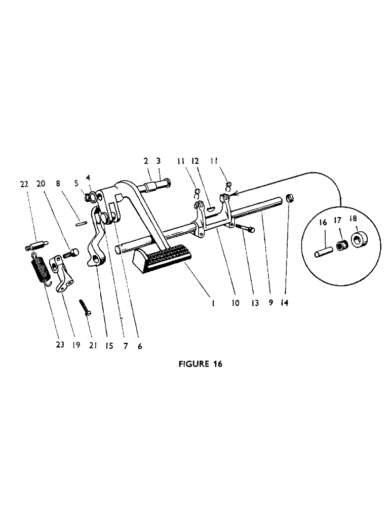 Схема запчастей Case IH 880F - (26) - CLUTCH FOOT CONTROL (03.1) - CLUTCH