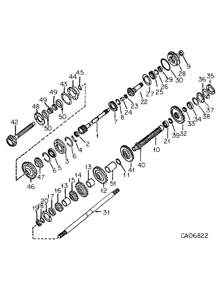 Схема запчастей Case IH 3588 - (07-18) - DRIVE TRAIN, SPEED TRANSMISSION, IN CLUTCH HOUSING, 3388 AND 3588 TRACTORS (04) - Drive Train