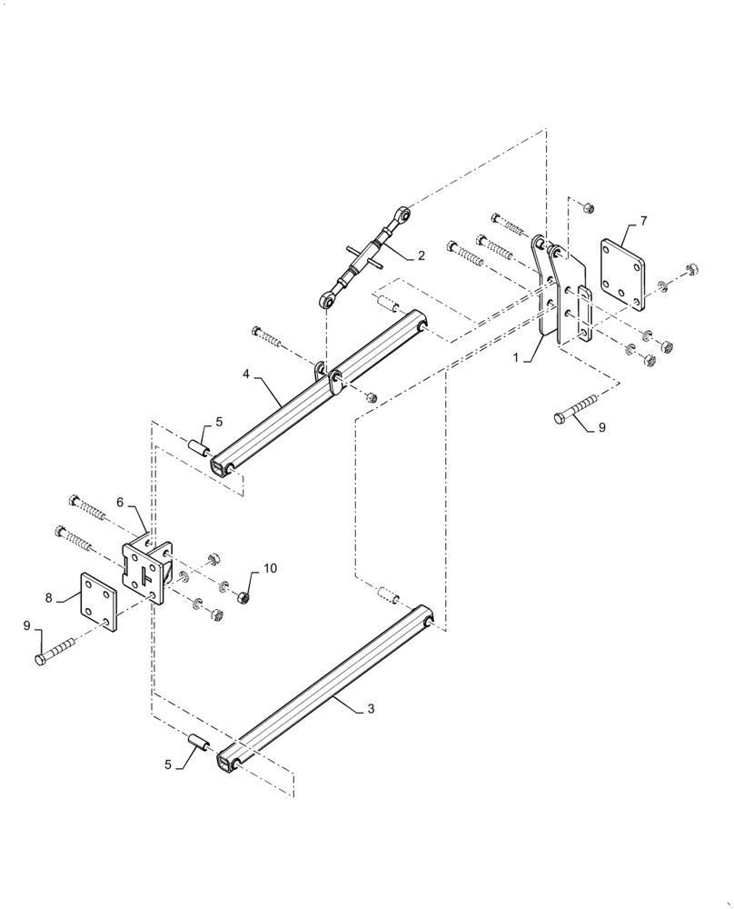 Схема запчастей Case IH ECOLO-TIGER 875 - (75.200.AC[25]) - HARROW TINE MOUNTING ARM (75) - SOIL PREPARATION