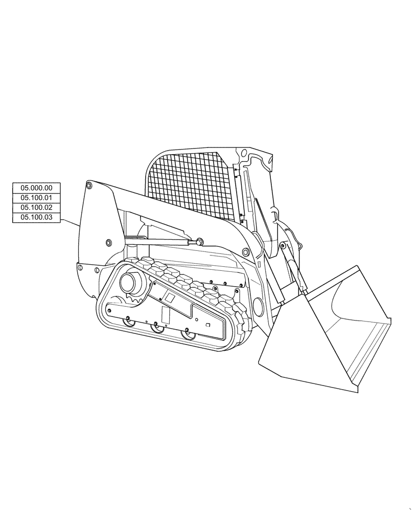 Схема запчастей Case IH TR270 - (05.000.00) - PICTORIAL INDEX - MACHINE COMPLATION AND EQUIPMENT (05) - SERVICE & MAINTENANCE