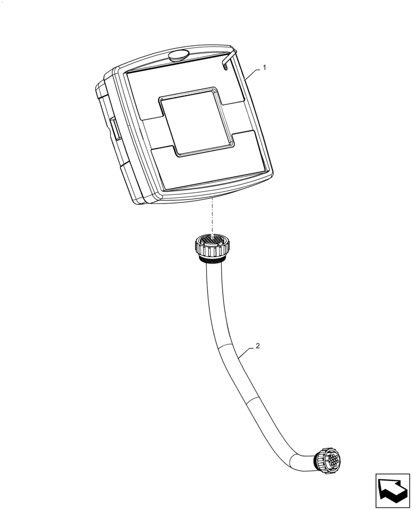Схема запчастей Case IH PATRIOT 4440 - (55.785.AF[03]) - SCS 5000 MONITOR (55) - ELECTRICAL SYSTEMS