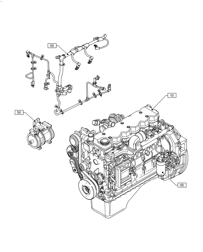 Схема запчастей Case IH F4HFE613A B004 - (00.000.00) - PICTORIAL INDEX (00) - GENERAL & PICTORIAL INDEX