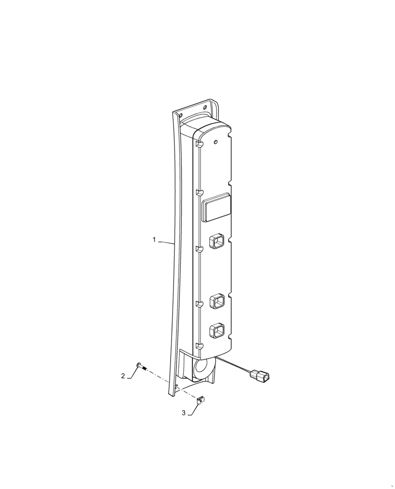 Схема запчастей Case IH PATRIOT 4440 - (55.015.AA[01]) - INSTRUMENT PANEL, ICU2, T4B (55) - ELECTRICAL SYSTEMS