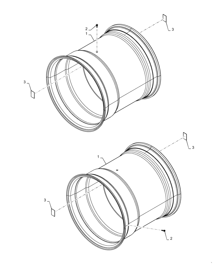 Схема запчастей Case IH 8240 - (44.520.AB[03]) - VAR - 830021, 830153 - SINGLE, FLOAT, WHEEL (44) - WHEELS