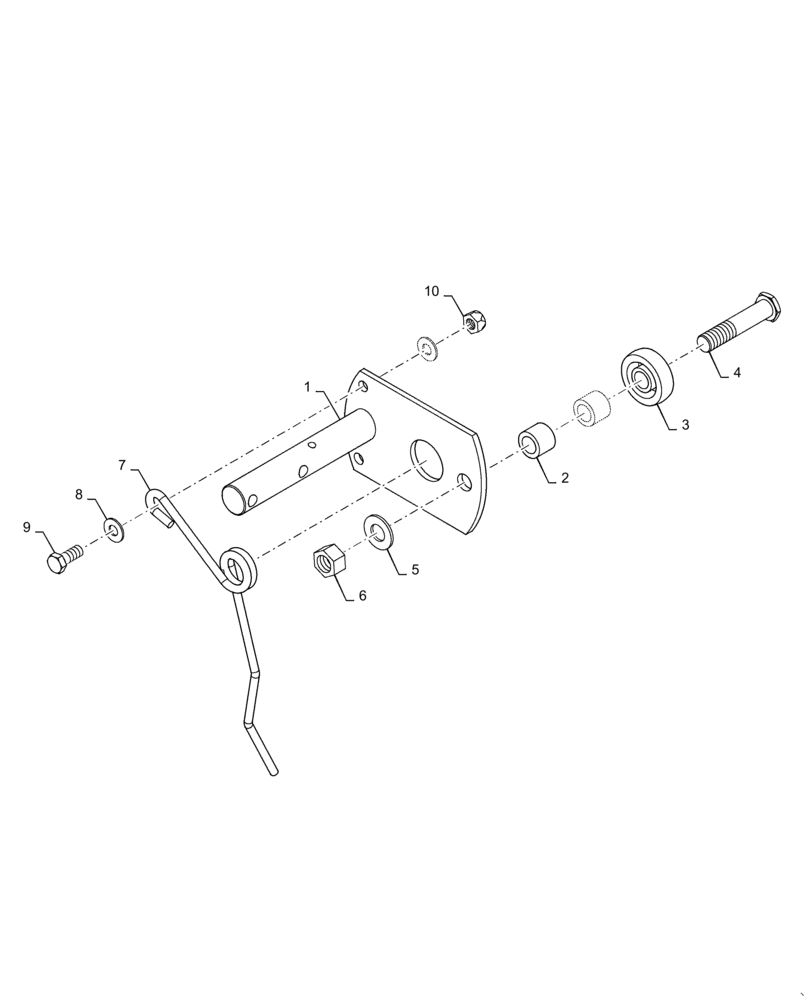 Схема запчастей Case IH 3162 - (60.105.03[01]) - CRANK, ASSY, STEEL TINE, LH (60) - PRODUCT FEEDING