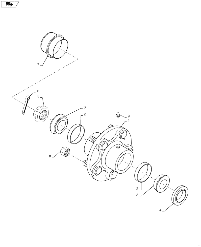 Схема запчастей Case IH PATRIOT 3240 - (88.100.AA[03]) - AUTOBOOM, 5-BOLT HUB (88) - ACCESSORIES