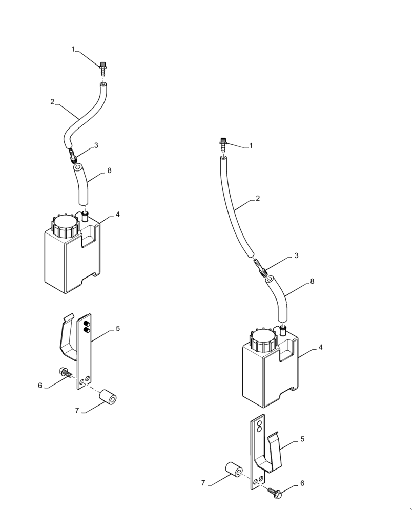 Схема запчастей Case IH MAGNUM 310 - (35.204.AJ[01]) - HYDRAULIC SYSTEM, COUPLER SPILLAGE (35) - HYDRAULIC SYSTEMS