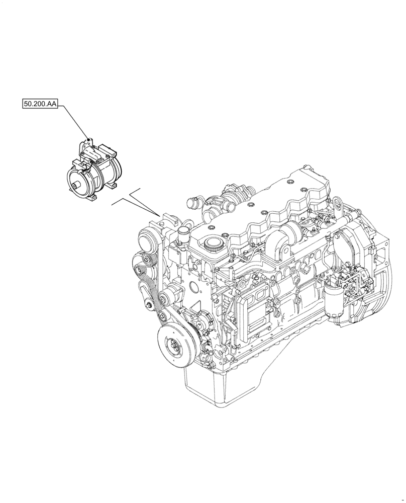 Схема запчастей Case IH F4HFE613G B004 - (50.000.00) - SECTION INDEX - CAB CLIMATE CONTROL (50) - CAB CLIMATE CONTROL